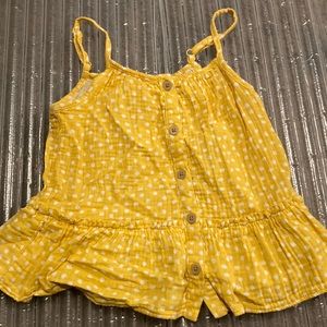 Girls button up tank